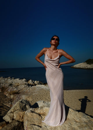 Amina Dress in Silver