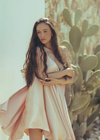 Midi Fairy Dress in Blush