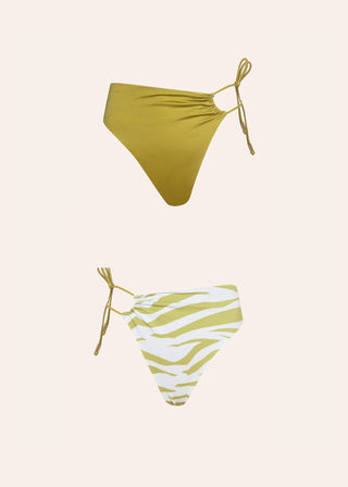 Heidi Bikini Bottom Reversible Green