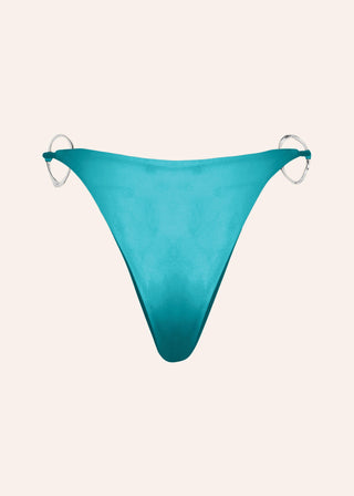 Lia Bikini Bottom Reversible in Aquamarine