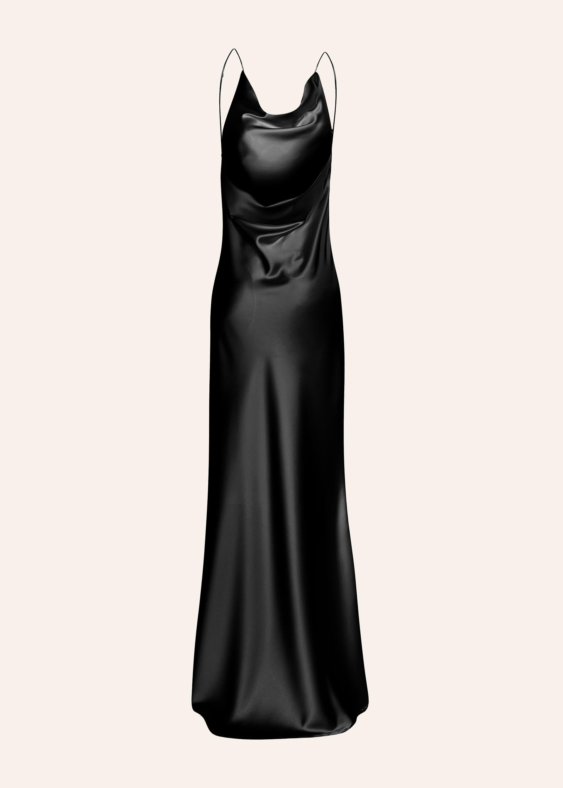amina satin maxi dress Amina Satin Halter Dress