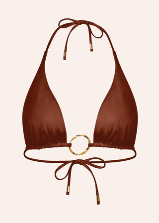 Beatriz Bikini Top in Amber