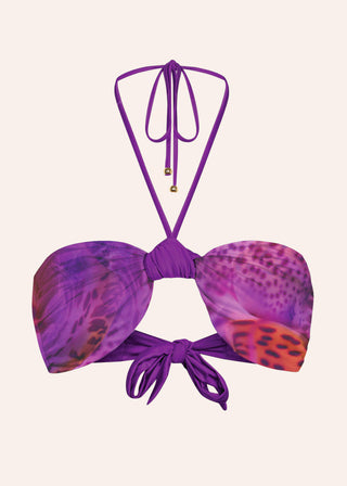 Gigi Bikini Top Reversible Orchid