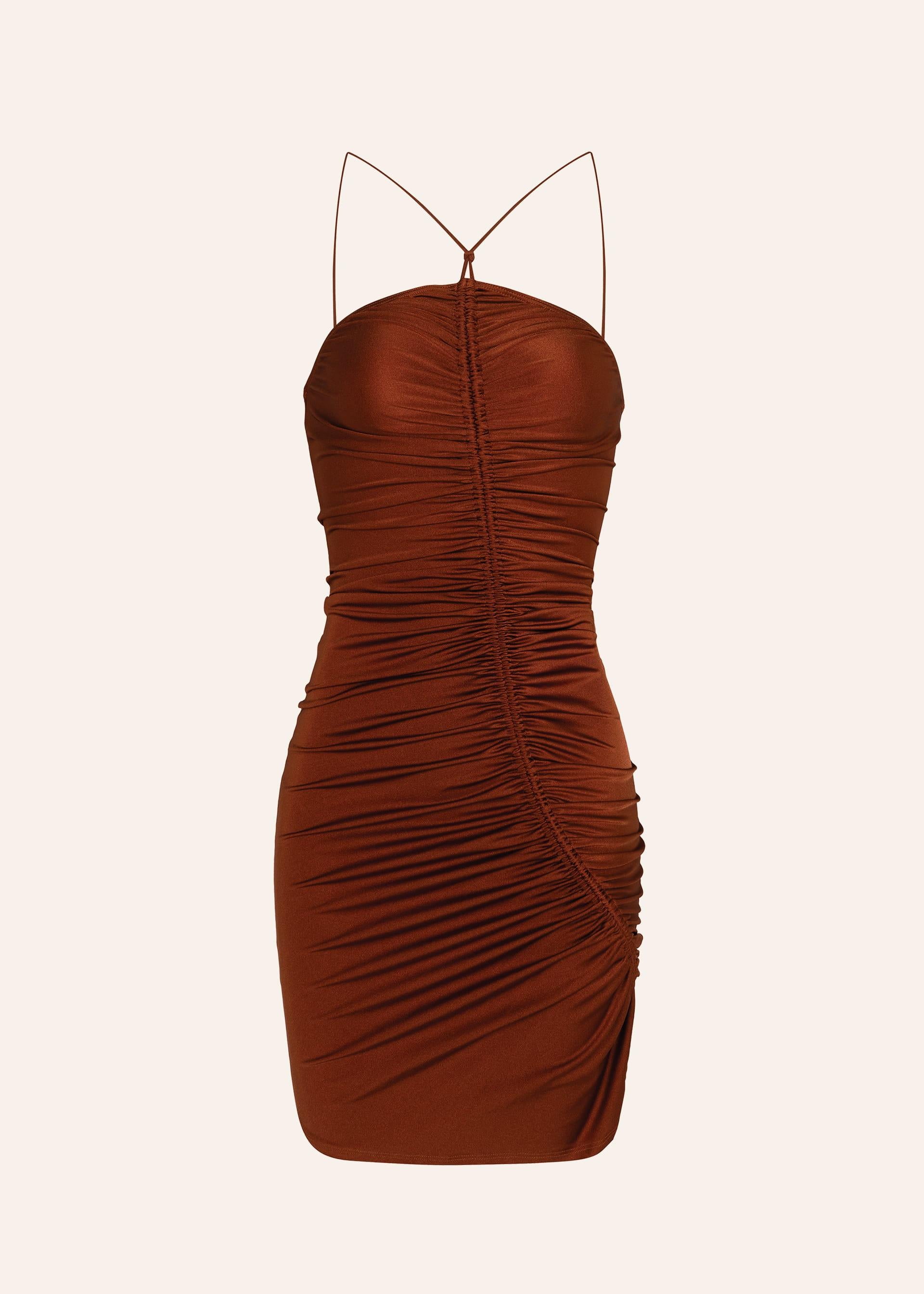 Hailey Dress in Amber - Body-Hugging Mini Dress