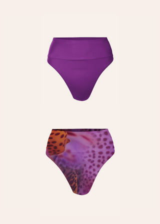 Lilah Bikini Bottom Reversible in Orchid