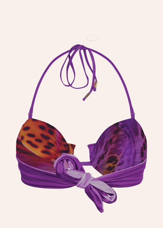 Tyra Bikini Top Reversible Orchid