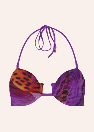 Tyra Bikini Top Reversible Orchid